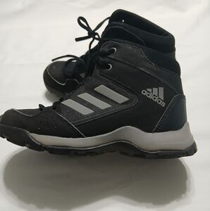 Adidas Black and Gray High-Top Sneakers